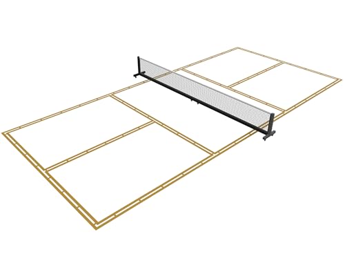 Murray Sporting Goods Standard Pickleball Court Marking Kit | Cardboard Stencil Paint Kit for Driveway, Asphalt or Concrete - Regulation Backyard Pickleball Court Kit (2.0)
