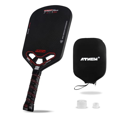 Pickleball Paddles T700 3K Carbon Fiber Picklebll Paddle with Aero Throat Edgeless Designed 16MM Thermoformed Pickleball Racket USAPA Approved