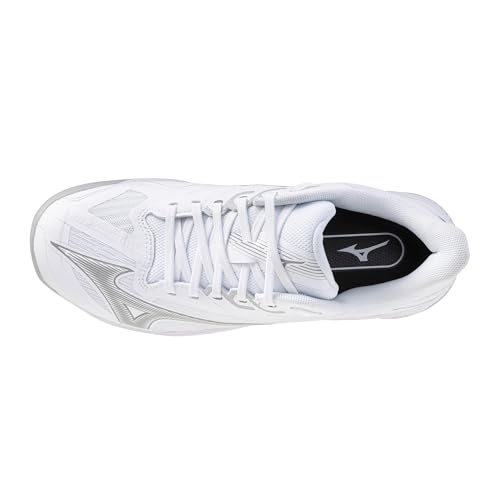 Mizuno Wave Exceed Court AC Women's Racquet Sports Shoes, White-Ultimate Grey, US Womens 10.5