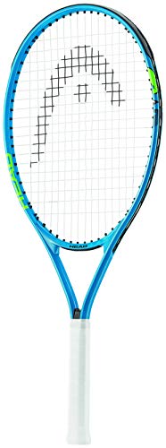 HEAD Speed Junior Pre-Strung Tennis Racquet, Lightweight Youth Tennis Racket for Kids & Beginners, Durable Aluminum Frame, Age 8-10, 25 inch, Blue