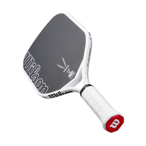 Wilson Vesper Lite Pickleball Paddle - Grip Size 1-4 1/8", Black/White