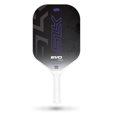 Selkirk Sport SLK Evo Power MAX Pickleball Paddle by Selkirk Sport | G9 Power Carbon Fiber Pickleball Paddle with SpinFlex Surface and Rev-Hybrid Polymer Core | Power Purple Max