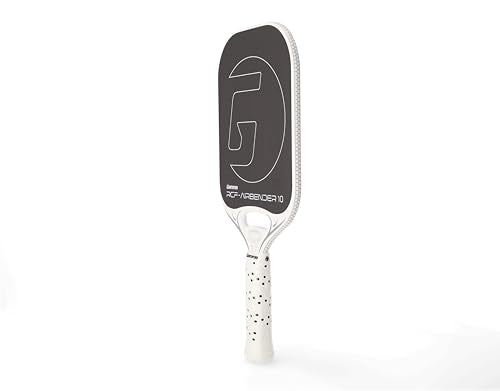 Gamma Airbender Carbon Fiber Pickleball Paddle with Customizable Handle Weight System and Aerodynamic Open Throat with Shock Absorbing Gel Insert 10 MM