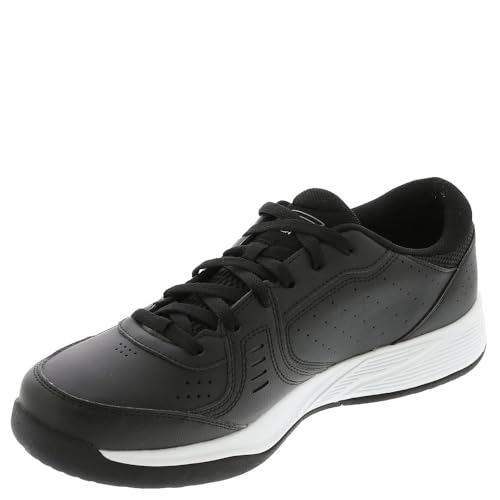 Skechers Men's Viper Court Smash Pickleball Sneaker, Black/White, 11