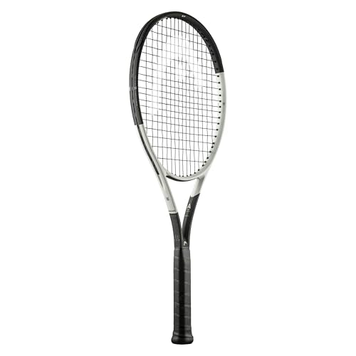 HEAD Speed MP 2024 Tennis Racquet - Strung Mid Tension with Velocity 16 Gauge, 4 1/2" Grip