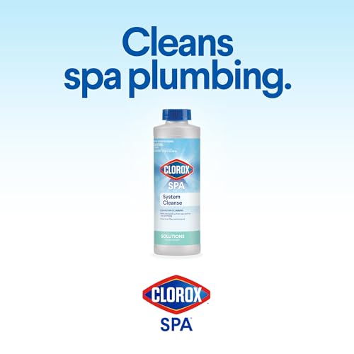 Clorox® Pool&Spa™ System Cleanse, Removes Build-Up from Spa and Hot Tub Plumbing, Improves Filter Performance, 32 Ounces (Pack of 1)