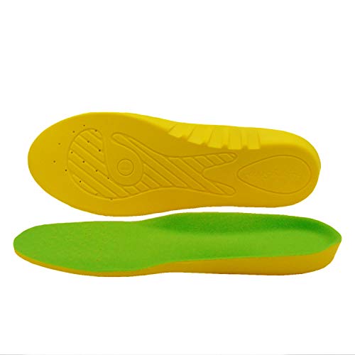 1 Pair Wide Fit Insoles Plantar Fasciitis Orthotics PU Memory Foam Comfort Shoe Inserts for Men and Women, Cushioned Arch Support, Shock Absorption and Foot Pain Relief (US Men Size 13-15)