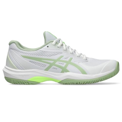 ASICS Women's Game FlyteFoam Pickleball Shoes, 8.5, White/Jade