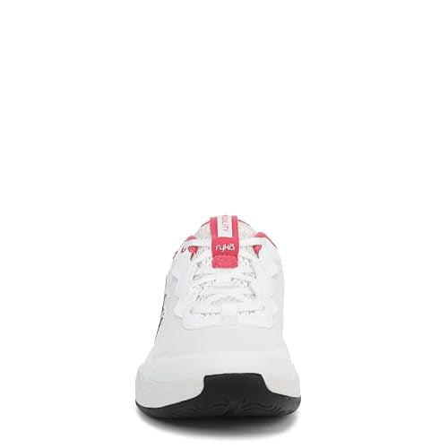 Ryka Womens Court Agility Cross Training Shoes White/Popstar Pink 8 W