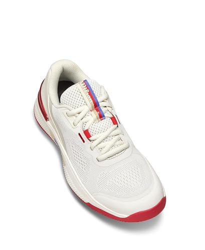 WILSON Intrigue Pro Women's Tennis Shoe -Tofu/Red, Size 9.5 US