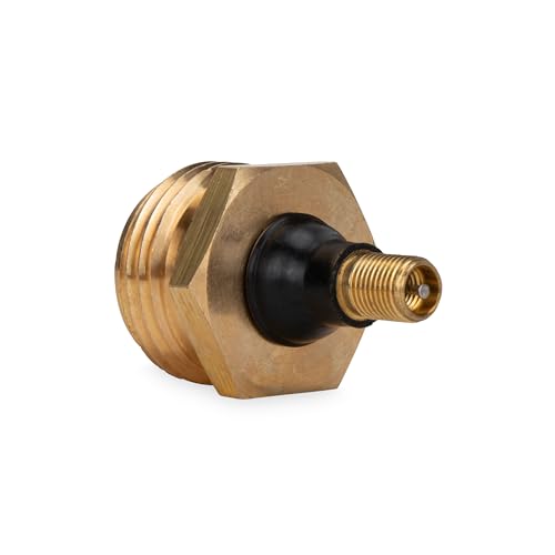 Camco RV Brass Blow Out Plug - Essential RV Winterizing Tool - Heavy-Duty Brass Construction - Helps Clear Your Water Lines During RV Winterization and Dewinterization (36153)