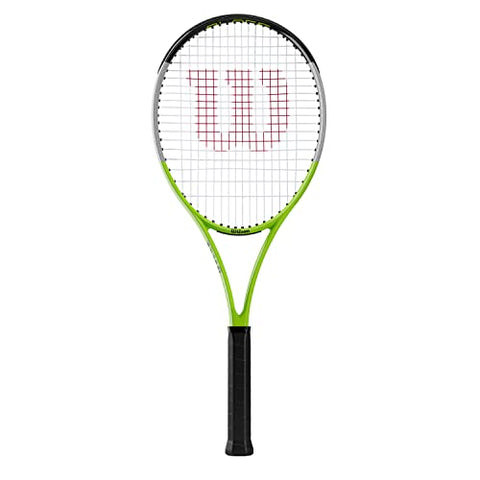 Wilson Blade Feel RXT 105 Adult Recreational Tennis Racket - Grip Size 3: 4 3/8", Green/Grey