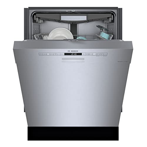 Bosch SHE53B75UC 300 Series 24 Inch Smart Built-In Dishwasher, stainless steel