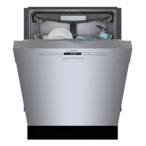 Bosch SHE53B75UC 300 Series 24 Inch Smart Built-In Dishwasher, stainless steel