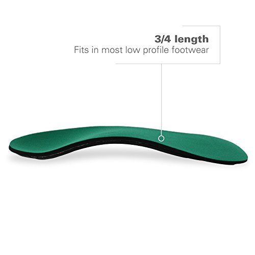Spenco Rx Orthotic Arch Support 3/4 Length Shoe Insoles Women's 7-8.5/Men's 6-7.5