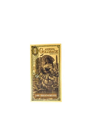 Wisemen Trading Arizona 1 Goldback Gold foil Art Series “Spes” | 1/1000th of a Troy Oz of 24K Collectible Gold (1 Pack)