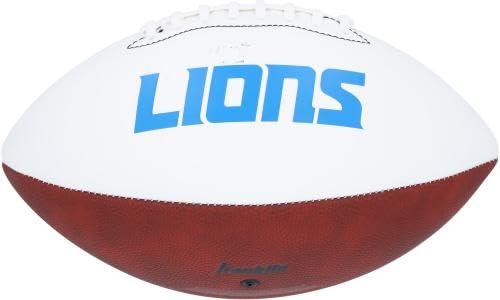 Jared Goff Detroit Lions Autographed Franklin Panel Football - Autographed Footballs