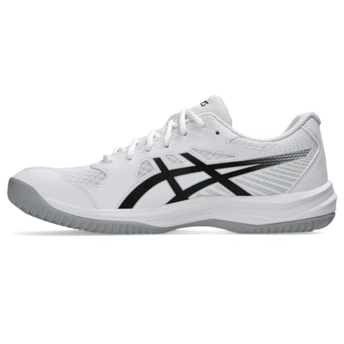 ASICS Men's Upcourt 6 Volleyball Shoes, 10, White/Black