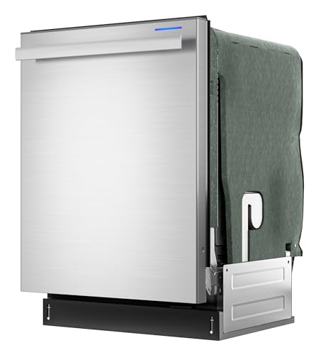 Sharp SDW6736MS 24-inch Stainless Steel Dishwasher, Third Rack, Library Quiet 47 dB, Power Wash Sprayer