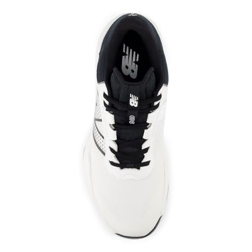 New Balance Men's 696 V6 Tennis Shoe, White/Black, 13 Wide