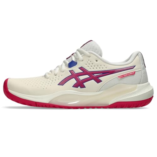 ASICS Women's Gel-Challenger 15 Tennis Shoes, 7.5, Cream/Bright Rose