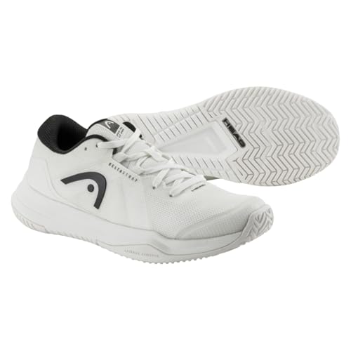 HEAD Sprint Pro 4.0 Junior Tennis Shoe, White/Black, 6