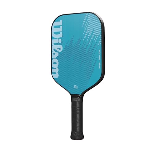 WILSON Fierce Team 13mm Pickleball Paddle - Grip Size 2-4 1/4", Light Blue