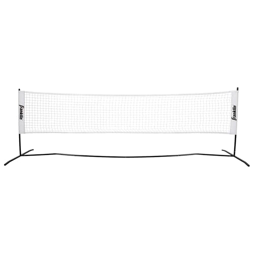 Franklin Sports Half Court Size Pickleball Net - Includes 10ft Net, (4) Paddles, and (6) X-40 USA Pickleball Approved Pickleballs, Red