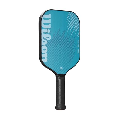 WILSON Fierce Team 13mm Pickleball Paddle - Grip Size 2-4 1/4", Light Blue