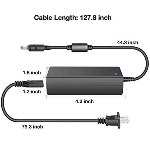 Onerbl AC/DC Adapter Compatible with Anker A1720 521 200W/256Wh Portable Power Station Solar Generator Backup Battery LiFePO4 11-28V 5.5A 65W Power Supply Cord Cable Battery Charger Mains PSU