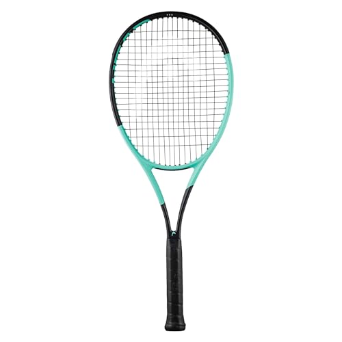 HEAD Boom Pro Tennis Racquet - Strung Mid Tension with Velocity 16 Gauge - 4 1/4
