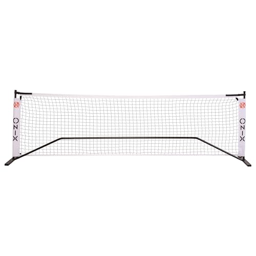 Onix Pickleball 2-in-1 Regulation-Size Portable Net and Practice Net Set Includes Carrying Case with Wheels,White