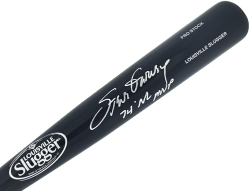 Steve Garvey Autographed Black Slugger Louisville Pro Stock Baseball Bat Dodgers Los Angeles "74 NL MVP" Beckett BAS Witness Stock #241443