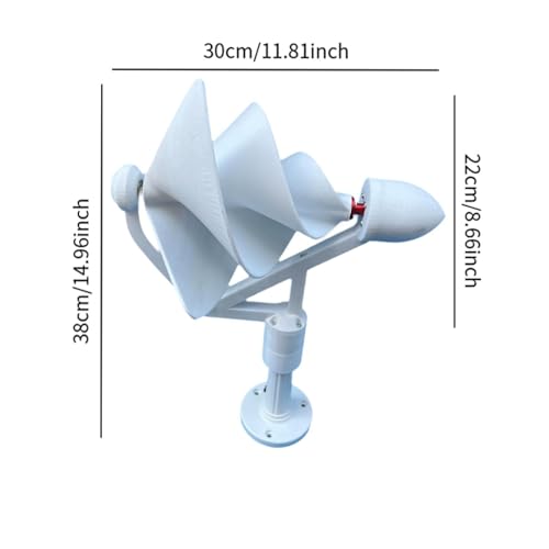 Spiral Wind Turbine Generator High Efficiency Replaces Portable Easy to Install Three Phase Brushless for RV Home Farm School