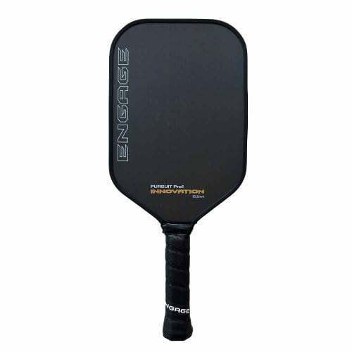 Engage Pursuit Pro1 Innovation Pickleball Paddle, Raw Carbon Fiber, 15.2mm, 7.8-8.2oz, USAPA-Approved, (Arctic Gold, 15.2 mm Core)