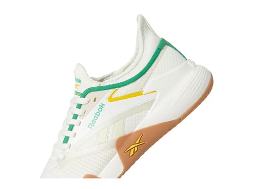 Reebok Women's Nano Court Womens Tennis Shoes, Pickleball Shoes for Women, Chalk/Alabaster/Upgrade Green, Women's Size 7.5