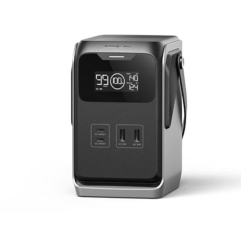 EF ECOFLOW TRAIL 200 DC Portable Power Station, 192Wh LiFePO4 Battery, Solar Generator, 220W DC Output, Compact Power Bank for Camping, Travel, Outdoors, and Emergency Use