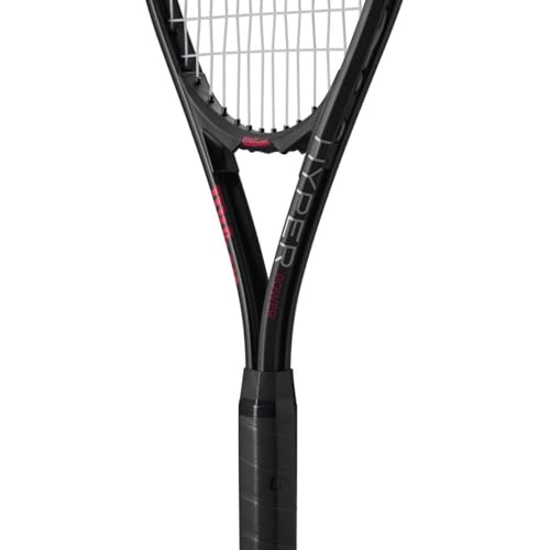 Wilson Hyper Power Tennis Racquet (4 3/8" Grip) Doubles Bundle with an Advantage 2.5 Bag or Backpack – Optional Tennis Balls and Grips