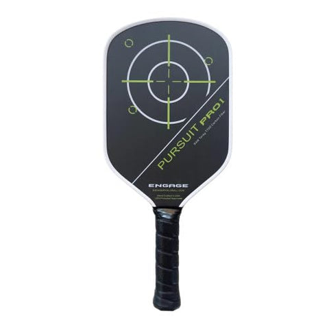 Engage Pursuit Pro1 Pickleball Paddle - Raw T700 Toray Carbon Fiber for Extreme Spin - MachPro Core for Maximum Power & Control (Alpine Lime, Light Weight (7.6-7.9oz))