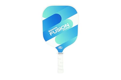 Gamma Fusion React Pickleball Paddle, Extra-Wide Fiberglass Surface Boosts Hit Potential for Beginners, Red