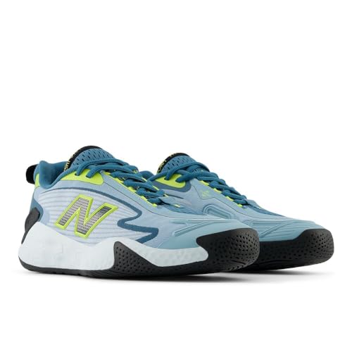 New Balance Women's Fresh Foam X CT-Rally V1 Hard Court Tennis Shoe, Quarry Blue/Terrarium, 10.5 W