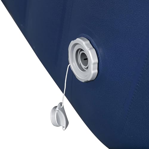 Coleman SaluSpa Atlantis AirJet Inflatable Hot Tub, 4 to 6 Person Square Portable Outdoor Spa with 140 Air Jets, App Control and EnergySense Insulated Cover, 71" x 28"