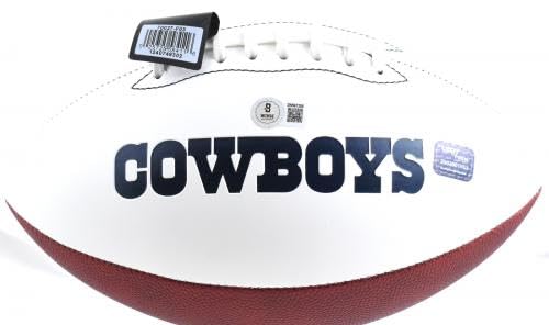 Zack Martin Autographed Dallas Cowboys Logo Football - Beckett W Hologram - Autographed Footballs