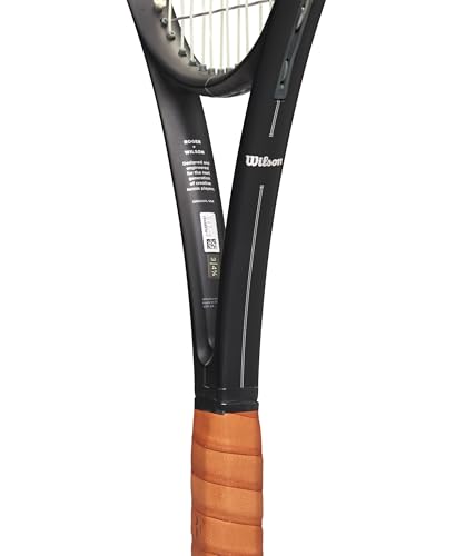 Wilson RF 01 Pro Strung Performance Tennis Racket - Grip Size 3-4 3/8", Strung with Sensation 16 Natural at Mid Range Tension