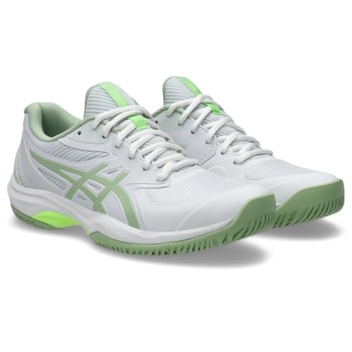ASICS Women's Game FlyteFoam Pickleball Shoes, 8.5, White/Jade