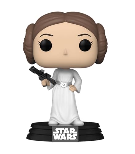 Carrie Fisher Princess Leia #595 Facsimile Signed Reprint Laser Autographed Funko POP! Movies Star Wars Figurine with Protector Case
