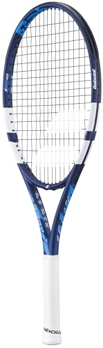 Babolat Drive Junior 25 Inch 11th Gen Tennis Racquet (Blue/White) with Optional Accessories