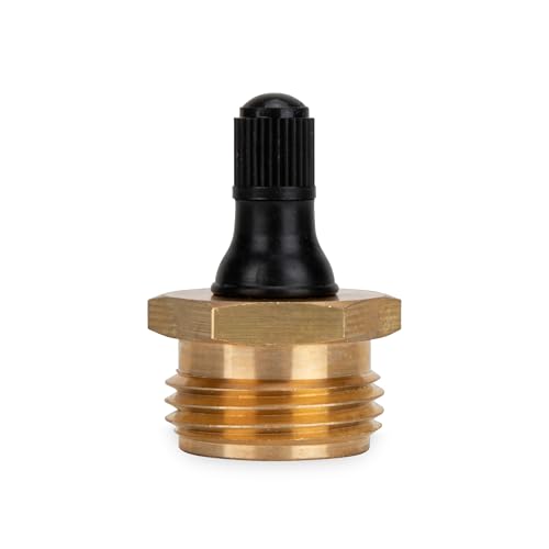 Camco RV Brass Blow Out Plug - Essential RV Winterizing Tool - Heavy-Duty Brass Construction - Helps Clear Your Water Lines During RV Winterization and Dewinterization (36153)