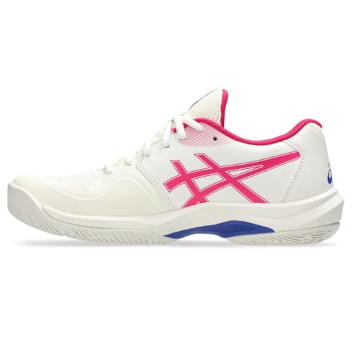 ASICS Women's Game FlyteFoam Tennis Shoes, 9, Cream/Bright Rose