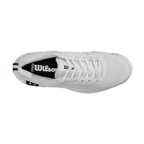 WILSON Rush Pro 4.5 Men's Tennis Shoe, White/Aventurine, Size 7